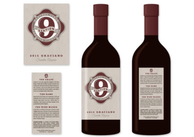 Station 9 Wine Label