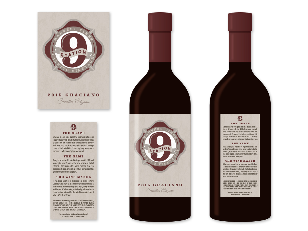 Station 9 Wine Label